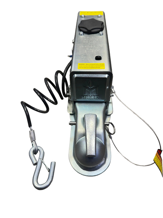 Meher Hydraulic Disc Brake Actuator w/ Lockout Solenoid - Disc - Zinc - 2" Ball - 6,600 lbs - Hydrastar