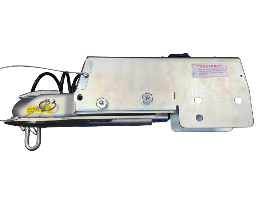 Meher Hydraulic Disc Brake Actuator w/ Lockout Solenoid - Disc - Zinc - 2" Ball - 6,600 lbs - Hydrastar