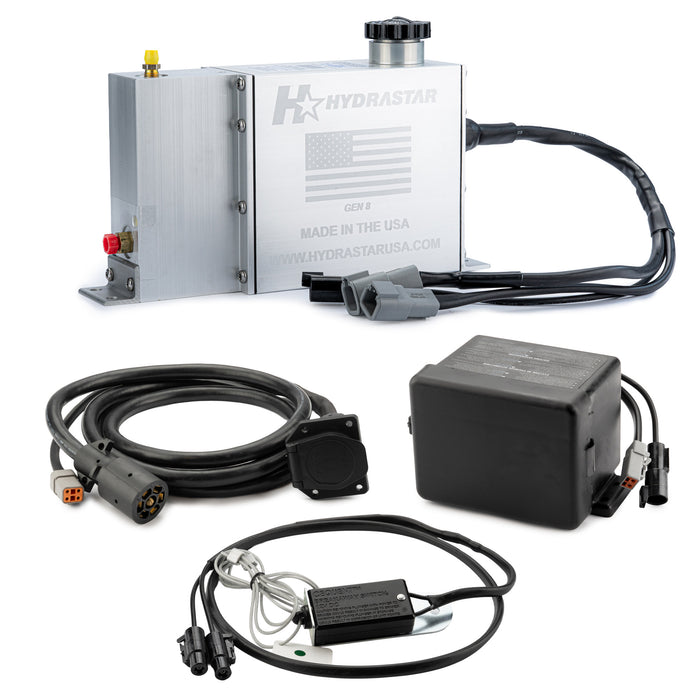 Hydrastar GEN 8® MARINE Electric Over Hydraulic (EOH) Plug In Play Actuator w/ NO CAM Required - 7 RV Plug Connection - Hydrastar