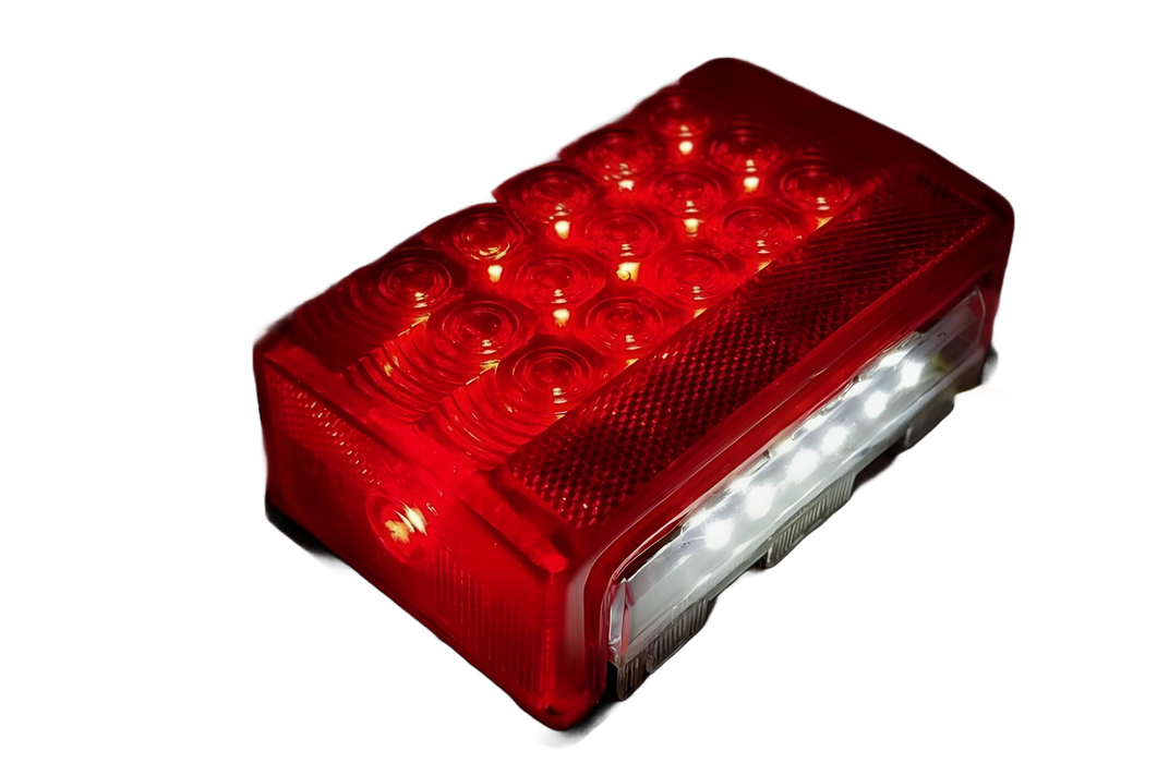 Tail Light Low Profile - J71L - Submersible LED - LH w/ License Illuminator - Hydrastar