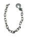 Safety Chain 5/16" X 35" Grade 43 with Clevis Hook and Safety Latch - 11,200lbs, Zinc Fnish - Hydrastar