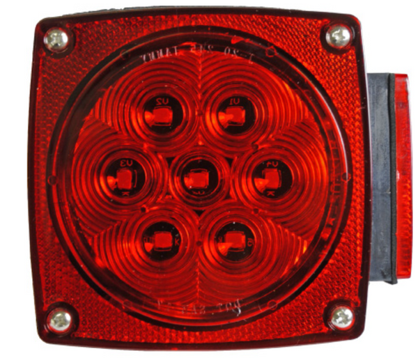Hydrastar Tail Light 4" Square - J24247 - Submersible LED - RH