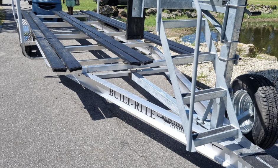 Pontoon Bow Stop Complete Assembly with 4 Step Ladder - Hydrastar