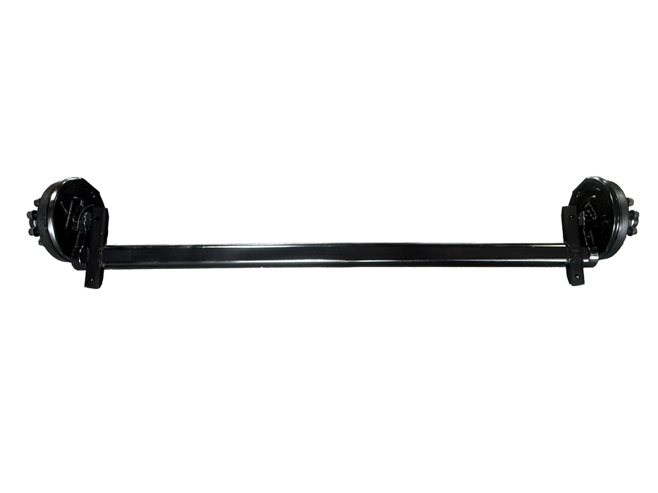 Painted Torsion Axle - Straight Cambered, 7.0k, 0 Deg, 8 Lug, 95HF - 80OSB, ELECTRIC BRAKE DRUM, 5/8" WHEEL STUDS