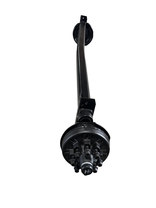 Painted Torsion Axle - Straight Cambered, 7.0k, 0 Deg, 8 Lug, 95HF - 80OSB, ELECTRIC BRAKE DRUM, 5/8" WHEEL STUDS