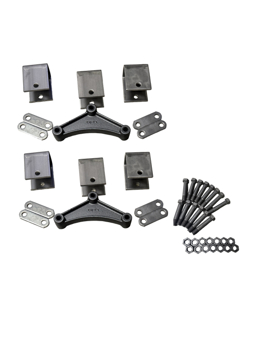 Weld On Spring Hanger Tall Kit  - Tandem Axle - Double Eye Springs - For 1.75" Wide Springs