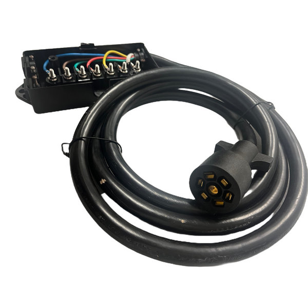 Hydrastar 7 Way Molded Cord 8' Long, with Prewired Junction Box
