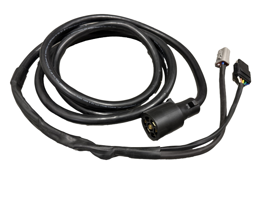 Hydrastar® 7 Way Harness - 8' Molded Cord "Prewired for Plug In Play" - 5 Flat Female Light Connection