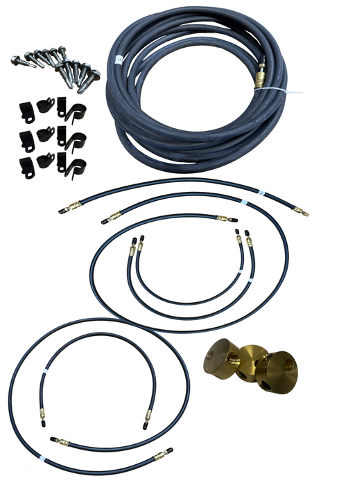 Hydrastar Flexible Brake Line Kit, Tandem Axle, Complete Kit