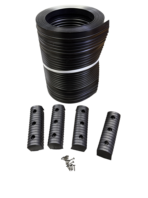 Hydrastar CALIBER Black Plastic Bunk Wrap for 2"x6" Bunk Material by the Foot (Sold In Pairs)
