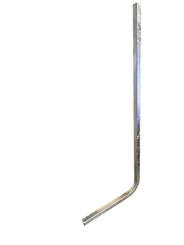 Hydrastar Galvanized Steel Guide Pole - Large - 90 DEG - 1-1/2" SQ - 60" x 24"