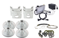 Hydrastar Plug & Play 7K Axles, 8 Lug Integral Tandem Axle Trailer Disc Brake Kit (1/2")
