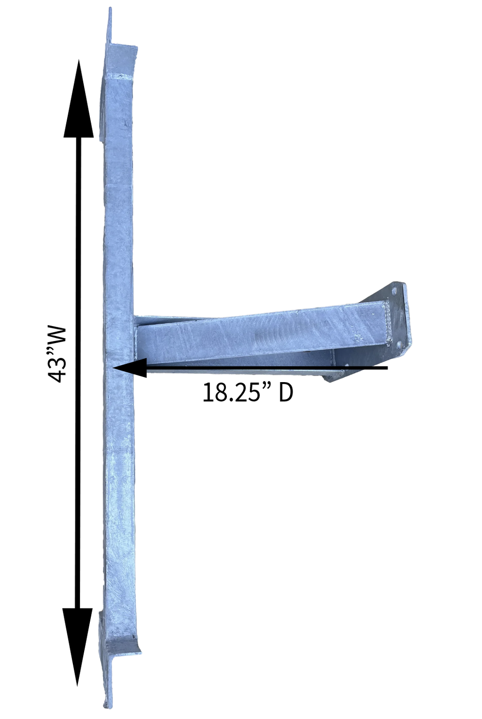 Pontoon Bow Stop Complete Assembly with 4 Step Ladder | Hydrastar