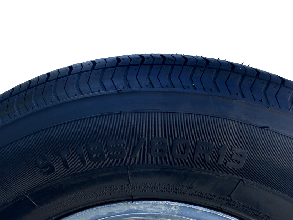 Tire and Wheel Assembly, ST185/80R13, Load Range C, 6 Ply, 5 on 4.5", Galvanized Wheel