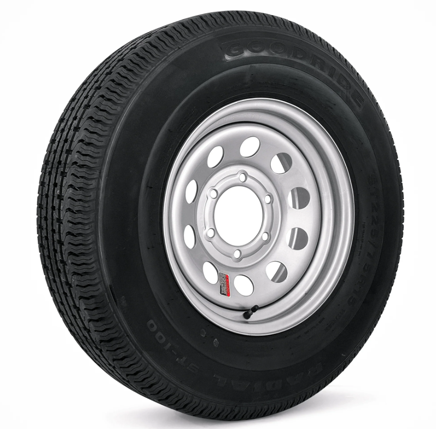 Tire and Wheel Assembly, ST225/75R15, Load Range E, 10 Ply, 6 on 5.5 ...