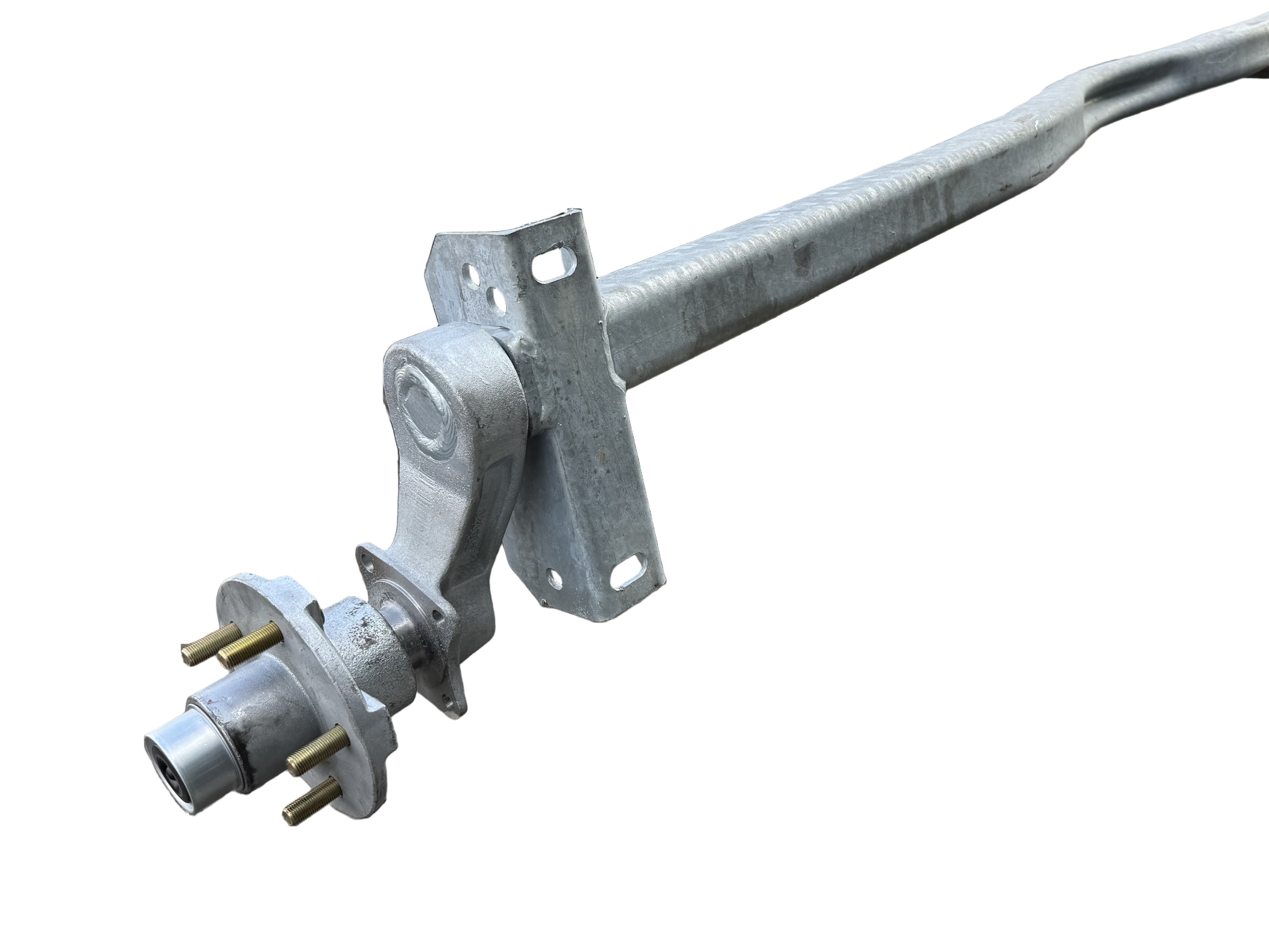 Galvanized Torsion Axle - Vbend, 3.5k, 22 Deg Down, 5 Lug