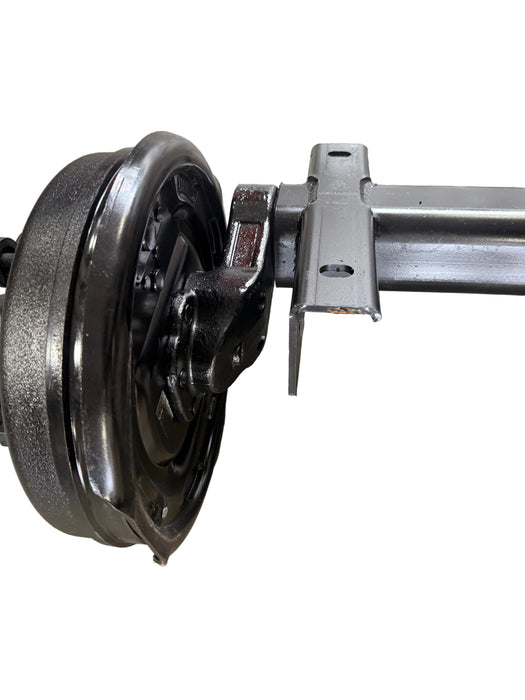Painted Torsion Axle - Straight Cambered, 7.0k, 0 Deg, 8 Lug, 95HF - 80OSB, ELECTRIC BRAKE DRUM, 5/8" WHEEL STUDS