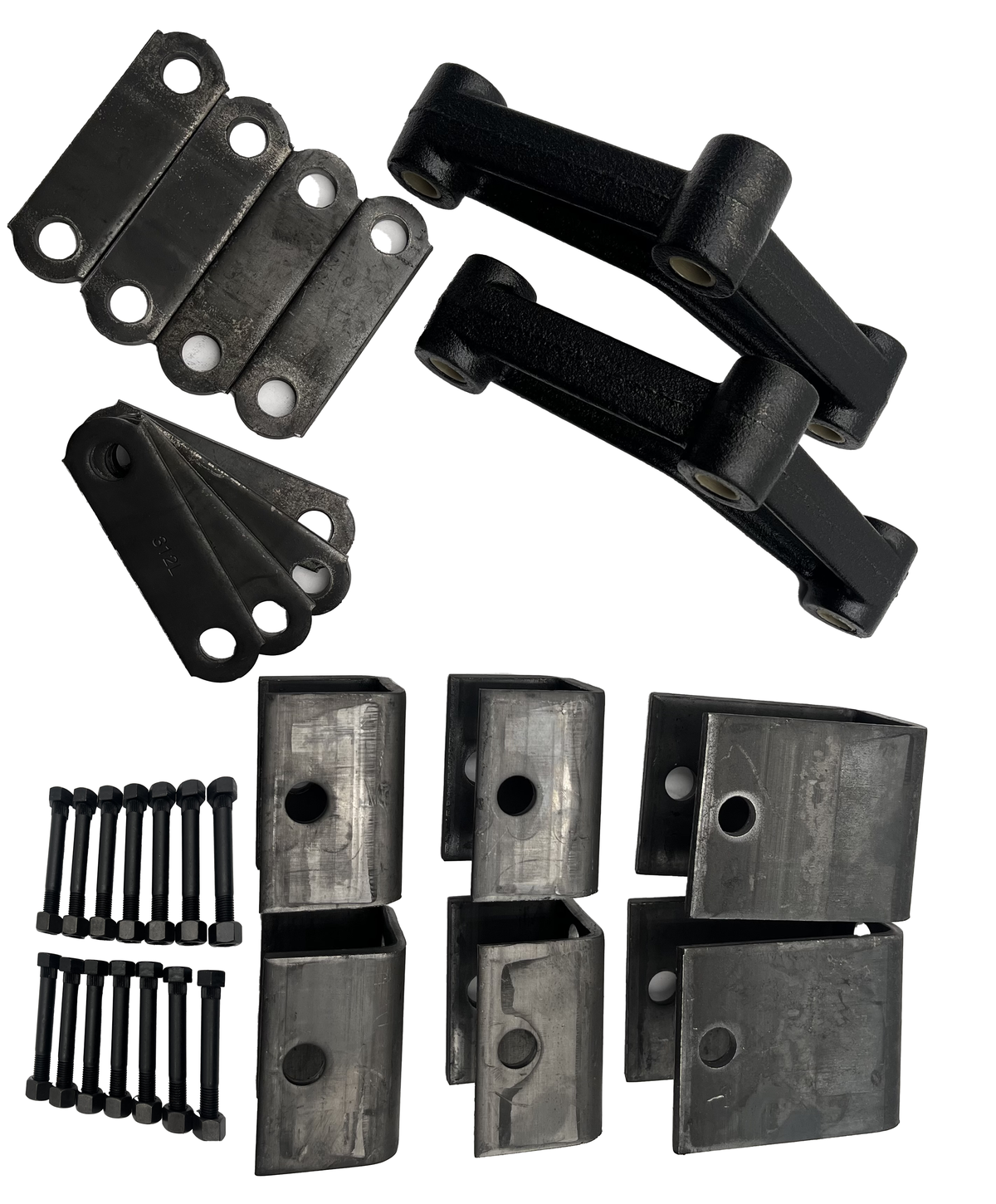 Weld On Spring Hanger Kit - Tandem Axle - Double Eye Springs - For 1.75 ...