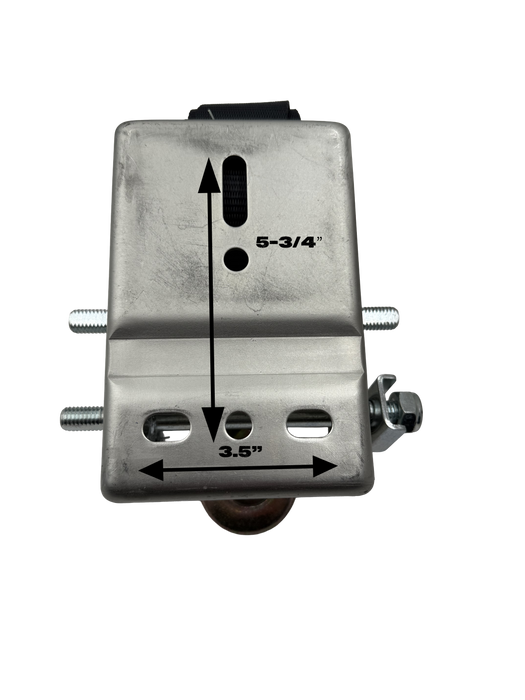 Marine Boat Trailer Winch - 3,200lbs Capacity - 2" Black Strap - 2 Speed