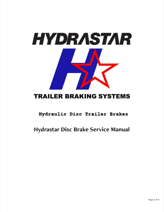 Disc Brake Service Manual